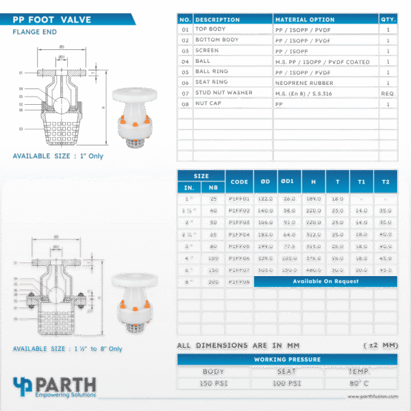 FOOT VALVE – FLANGE END - Image 4