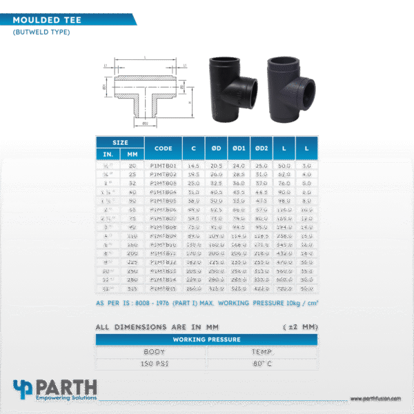 MOULDED TEE - (BUTT WELD TYPE) - Image 4