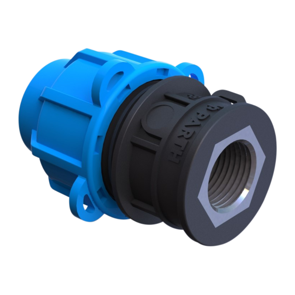 FEMALE THREADED ADAPTOR - (METAL INSERT)