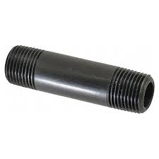 HDPE 6” LENGTH NIPPLE: (BOTH SIDE THREADED)